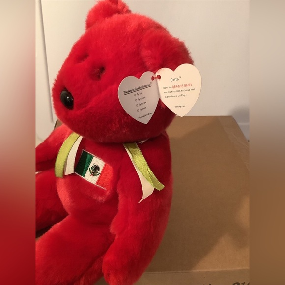 Ty 4299 Vintage Beanie Baby Osito Bear. Tag attached with cover - Picture 2 of 9